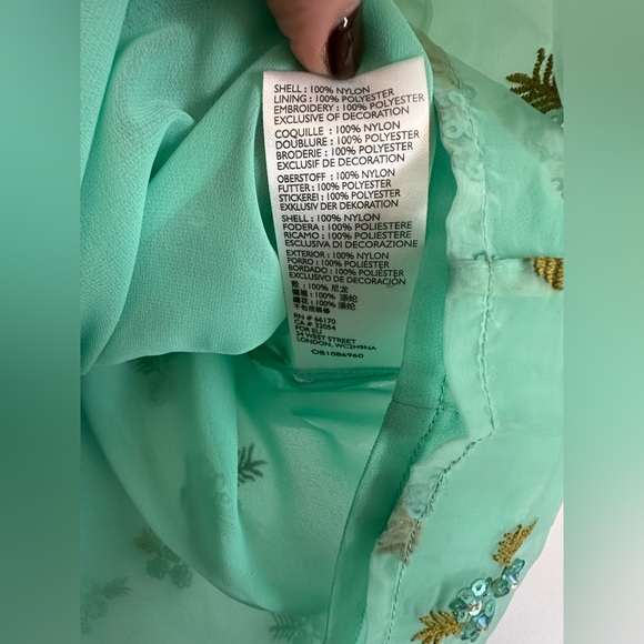 ANTHROPOLOGIE Sabine Puff Sleeve Beaded Blouse EUC Size 4 - Picture 7 of 10